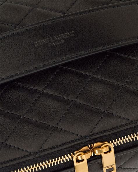 GABY vanity case in quilted lambskin .